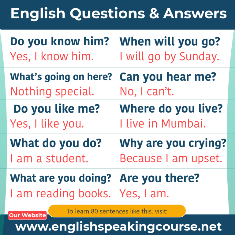 90 English questions and answers - Questions & Answers