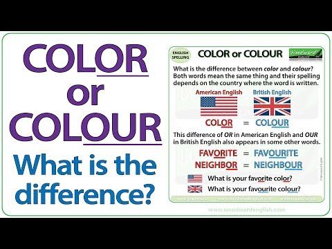 Color or Colour? Woodward English