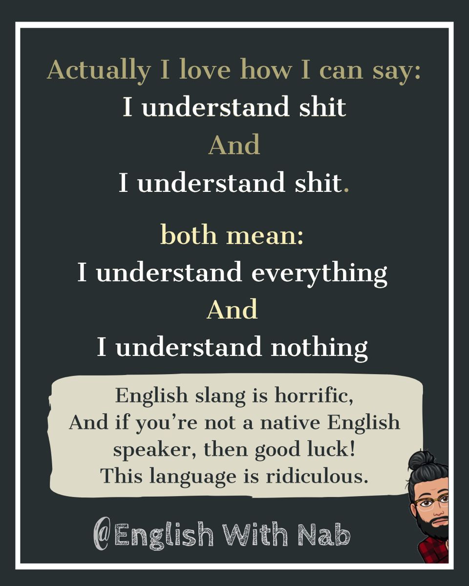 English is weird // learn English