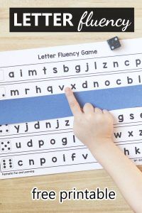 Letter Naming Fluency Alphabet Printable - Fantastic Fun & Learning
