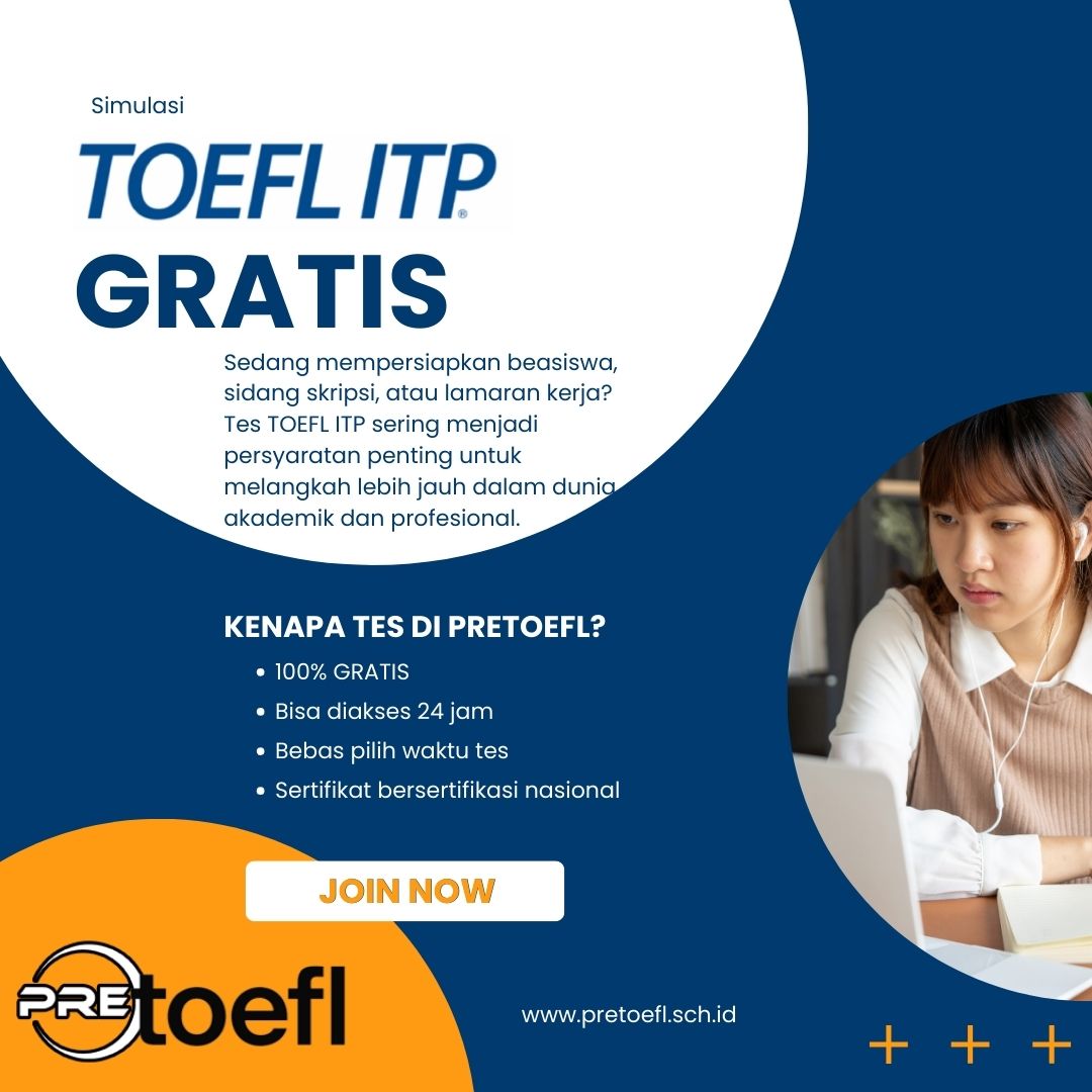 Simulasi Tes Toefl Itp Gratis Dari Pretoefl